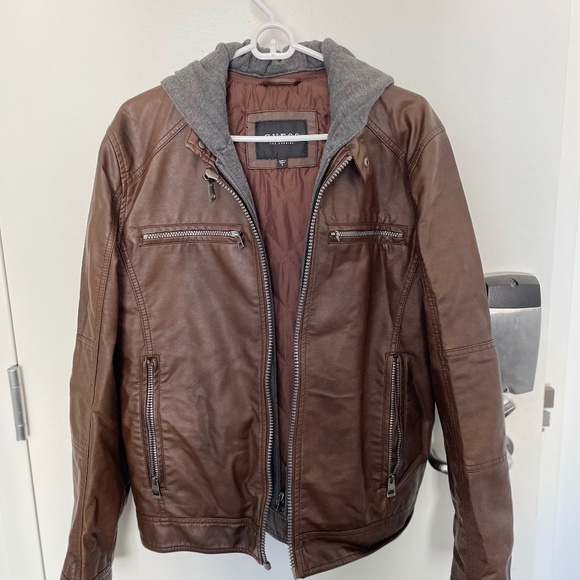 Guess Jeans Faux Leather Jacket - Picture 1 of 2